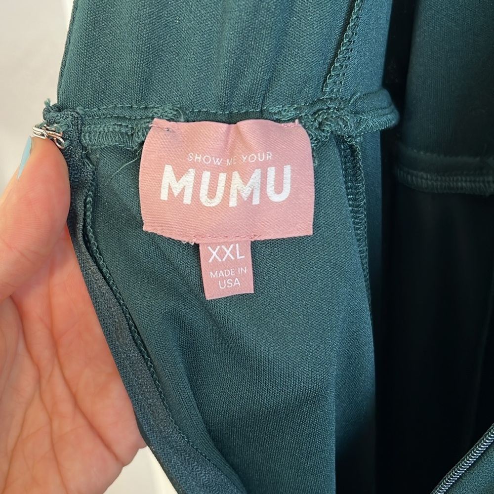 Show Me Your MuMu Teal Maxi Dress - Picture 12 of 14